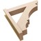 Ekena Millwork 6-in W x 28-in D x 28-in H Balboa Slat Rough Cedar Woodgrain TimberThane Outlooker, Primed Tan OUTUR060X28X28BOA24RCPR - alternate 6